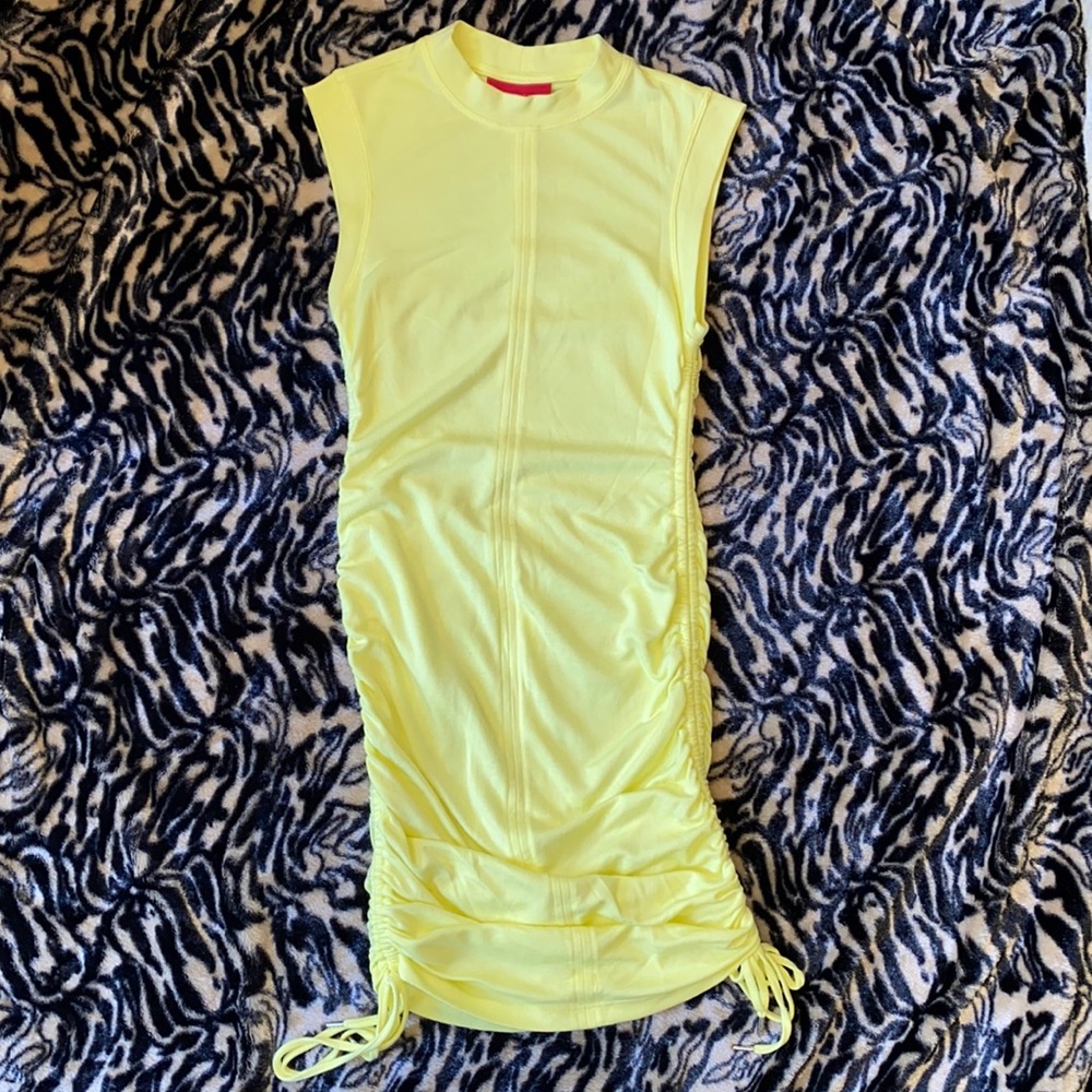 Jennifer Lopez XS Yellow Tank Dress